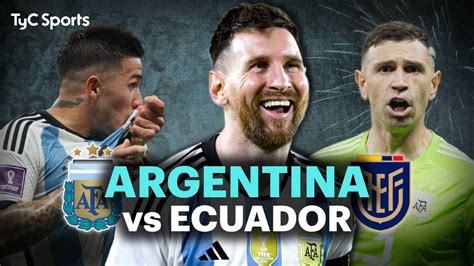 argentina vs ecuador en vivo tyc sports